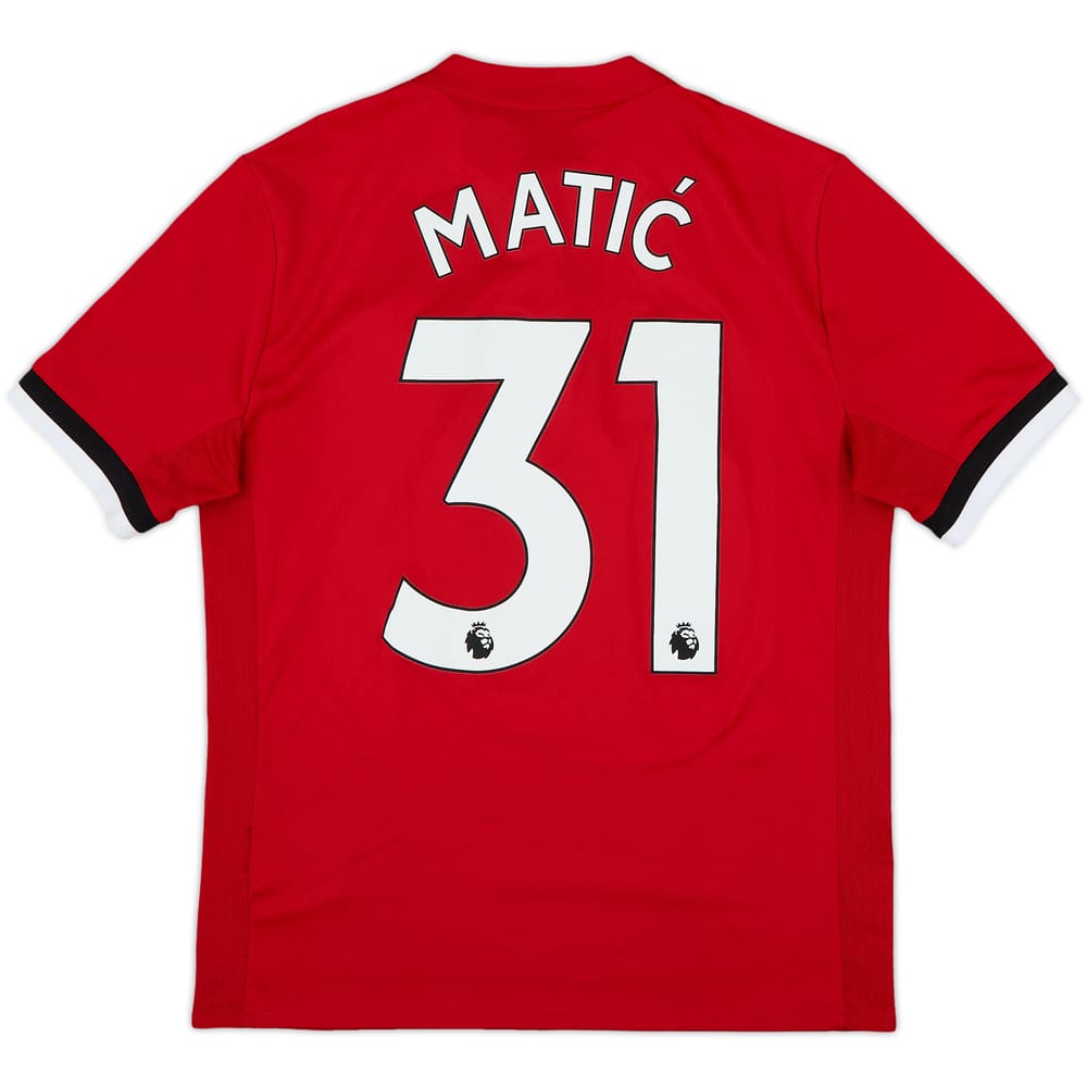 2017-18 Manchester United Home Shirt Matic #31 - 5/10 - (L.Boys)