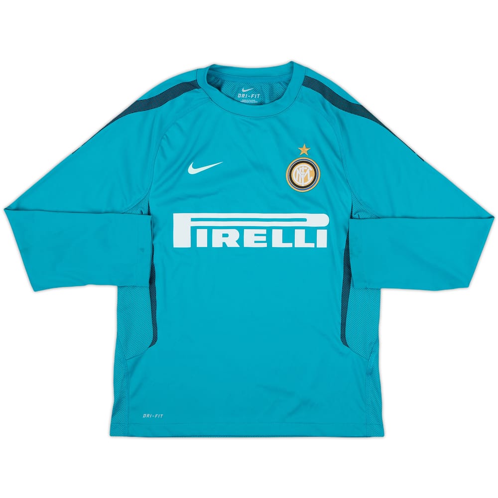 2010-11 Inter Milan Nike Training L/S Shirt - 9/10 - (M.Boys)