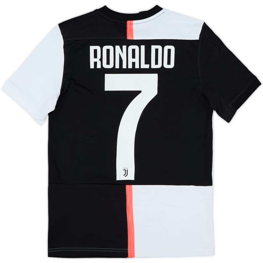 2019-20 Juventus Home Shirt Ronaldo #7 - 6/10 - (M.Boys)