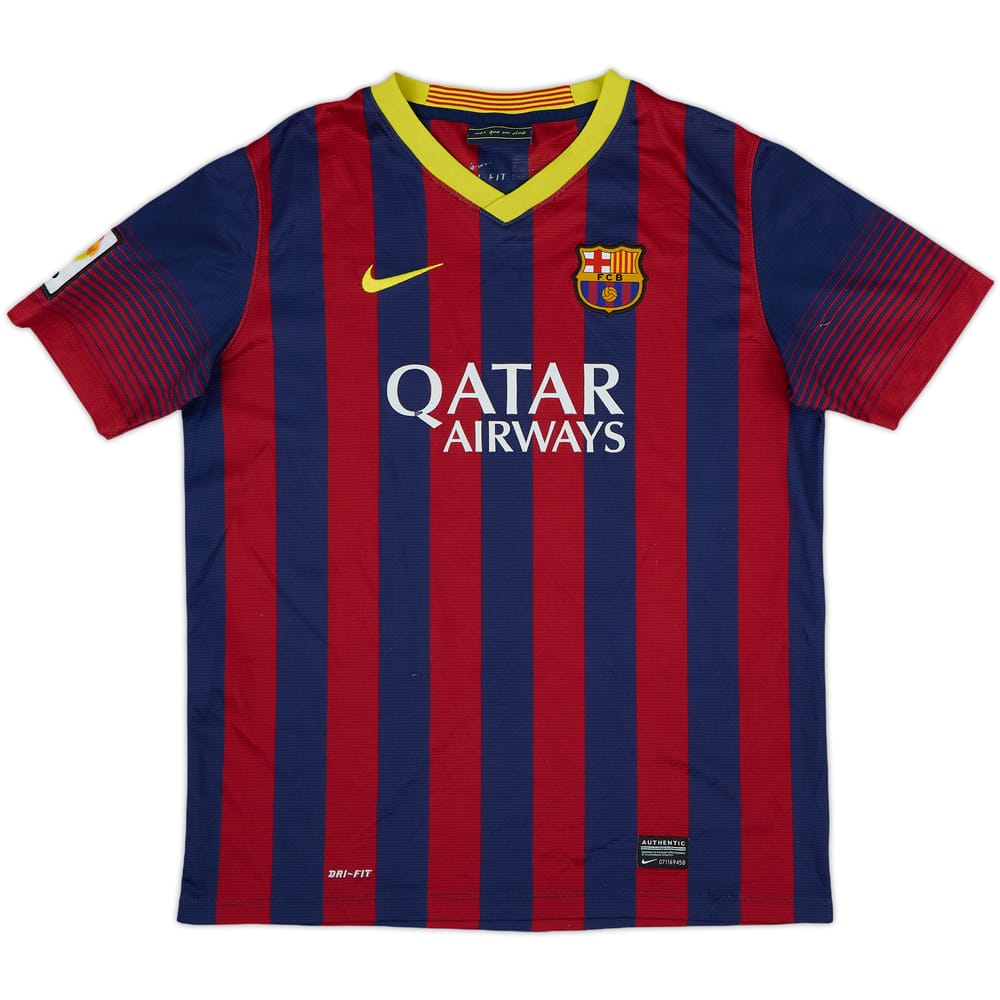 2013-14 Barcelona Home Shirt - 5/10 - (XL.Boys)
