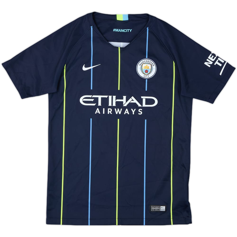 2018-19 Manchester City Away Shirt - 8/10 - (L.Boys)