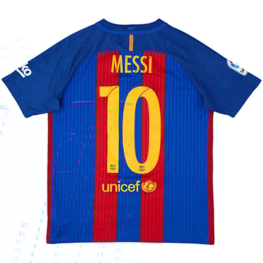 2016-17 Barcelona Home Shirt Messi #10 - 8/10 - (XL.Boys)