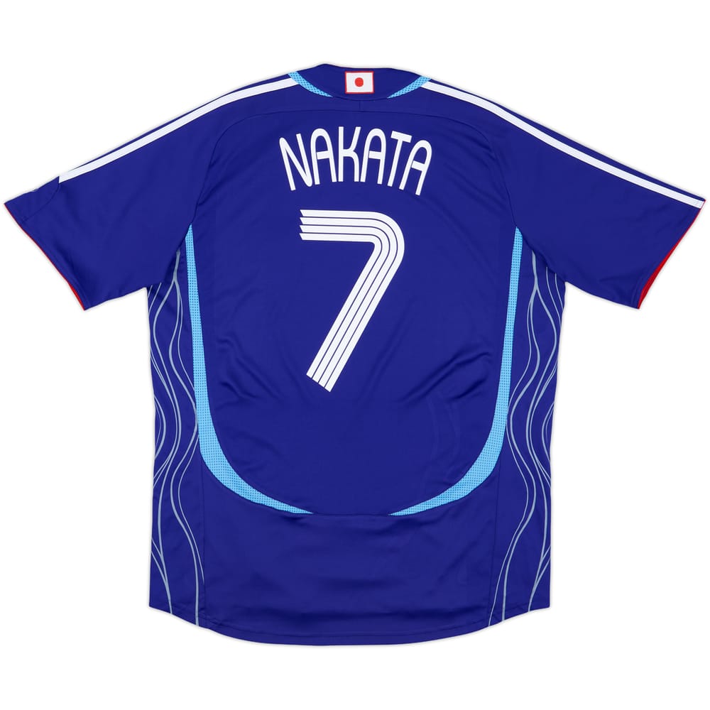 2006-08 Japan Home Shirt Nakata #7 - 8/10 - (XL)