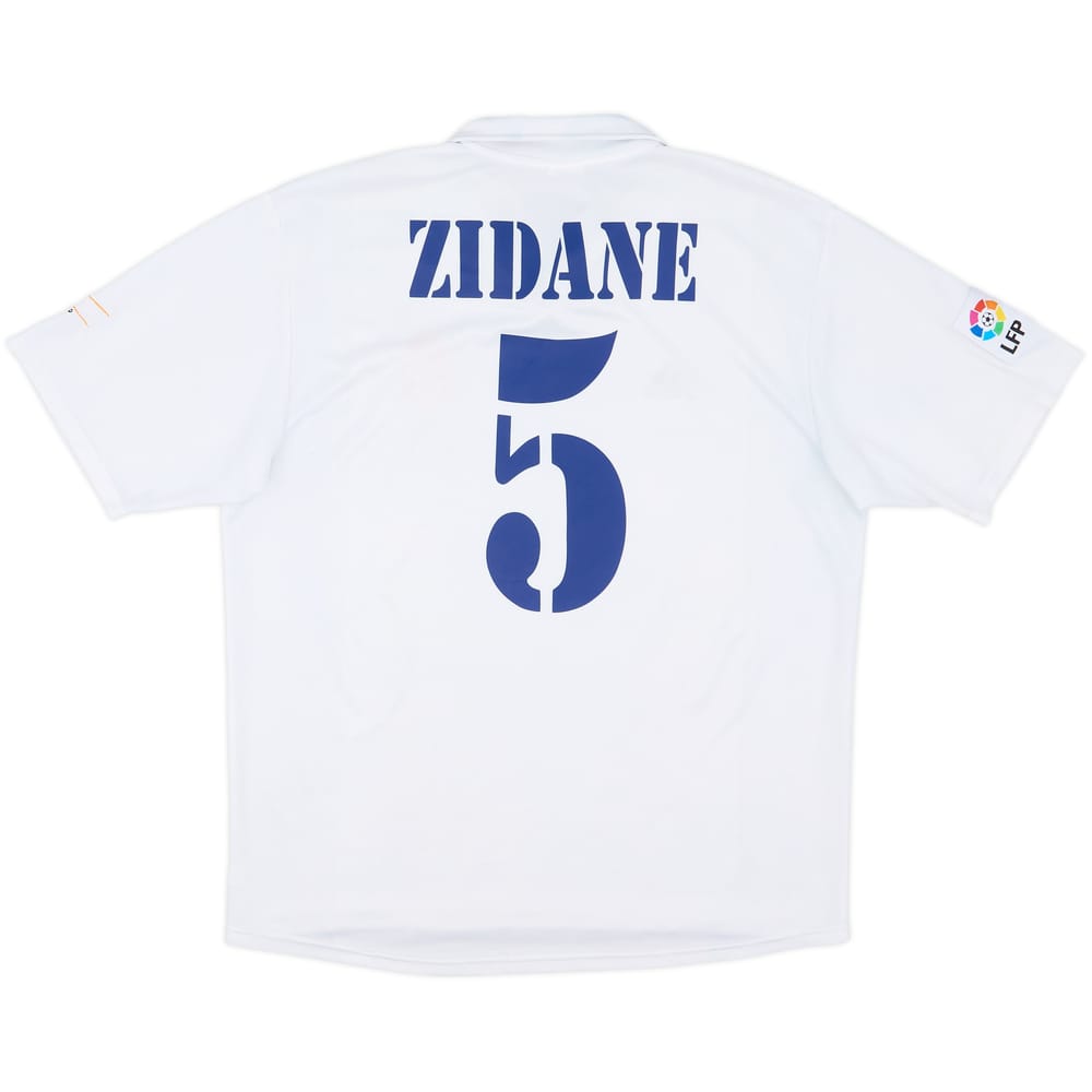 2001 Real Madrid Home Shirt Zidane #5 - 7/10 - (L)