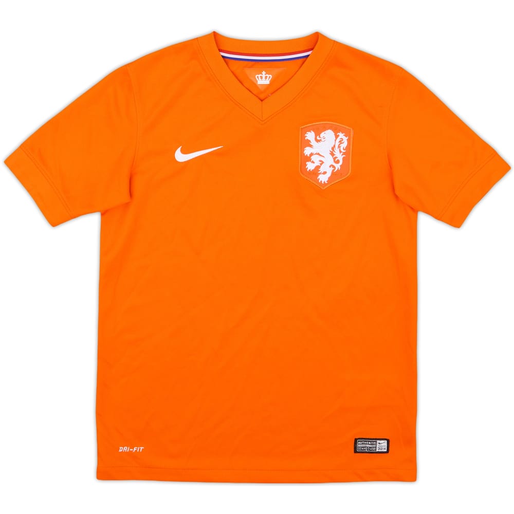 2014-15 Netherlands Home Shirt - 8/10 - (M.Boys)