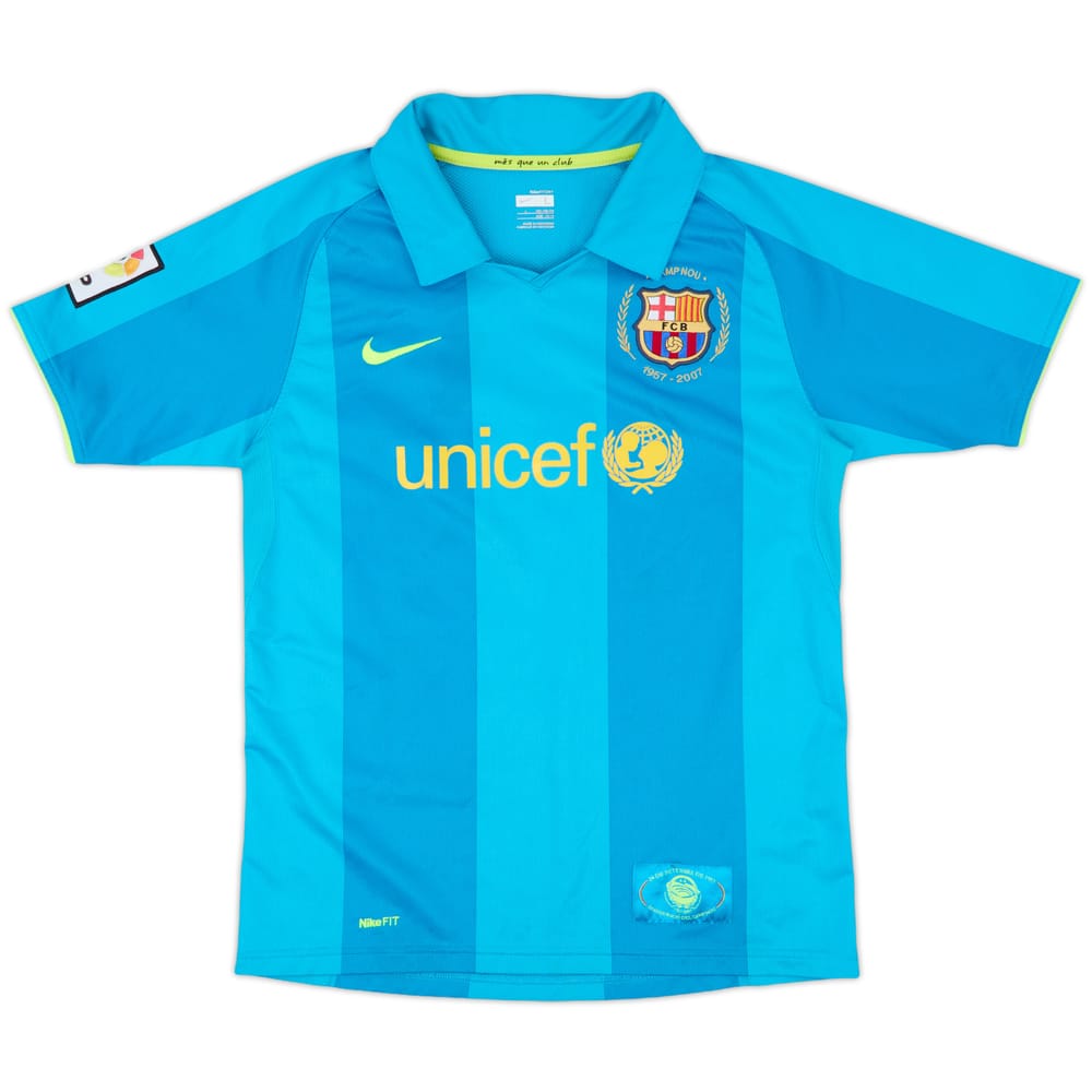 2007-09 Barcelona Away Shirt - 8/10 - (L.Boys)