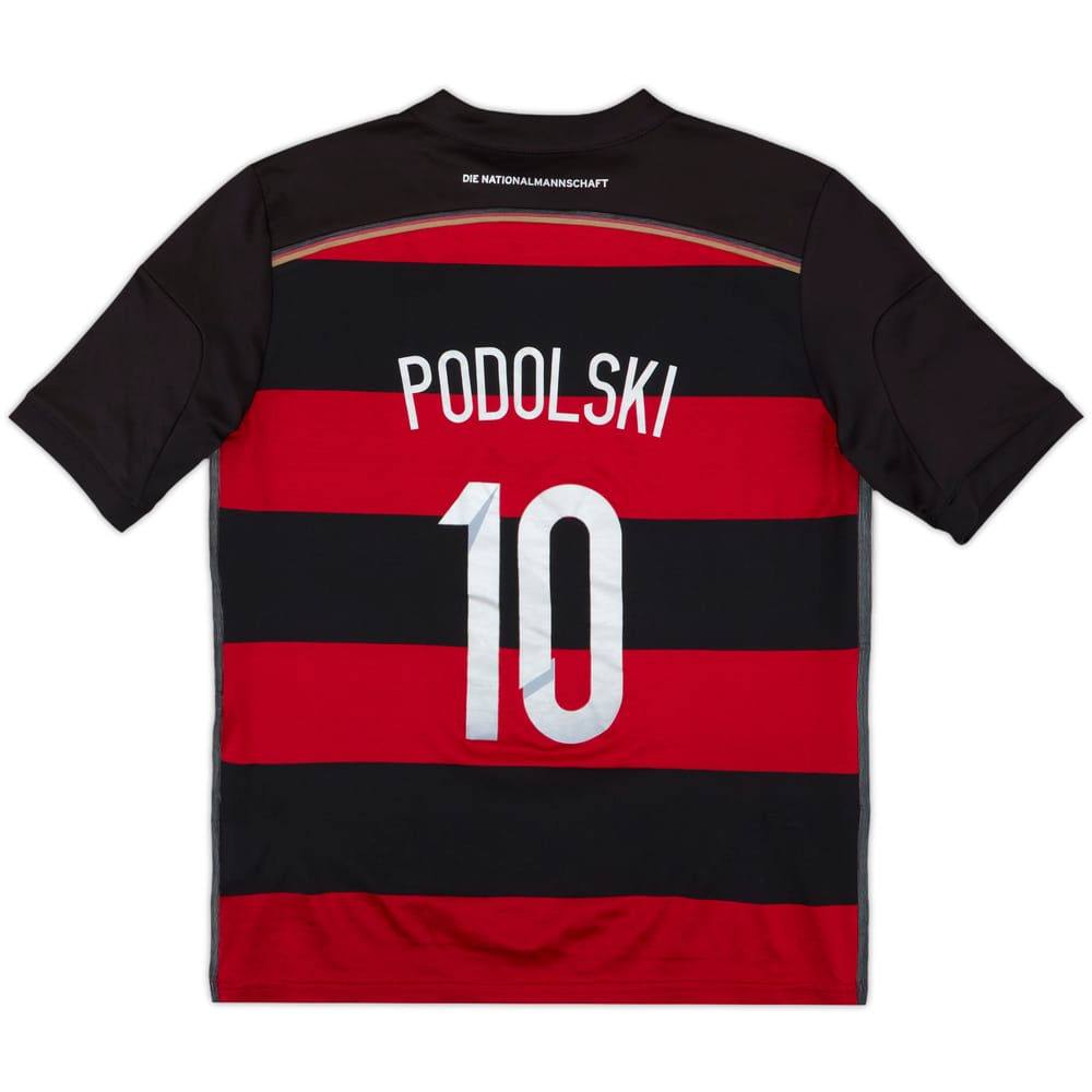 2014-15 Germany Away Shirt Podolski #10 - 7/10 - (L.Boys)