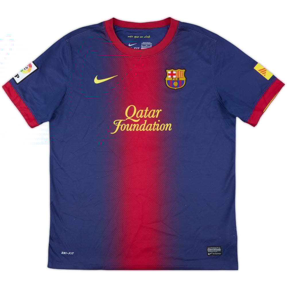 2012-13 Barcelona Home Shirt - 8/10 - (XL.Boys)