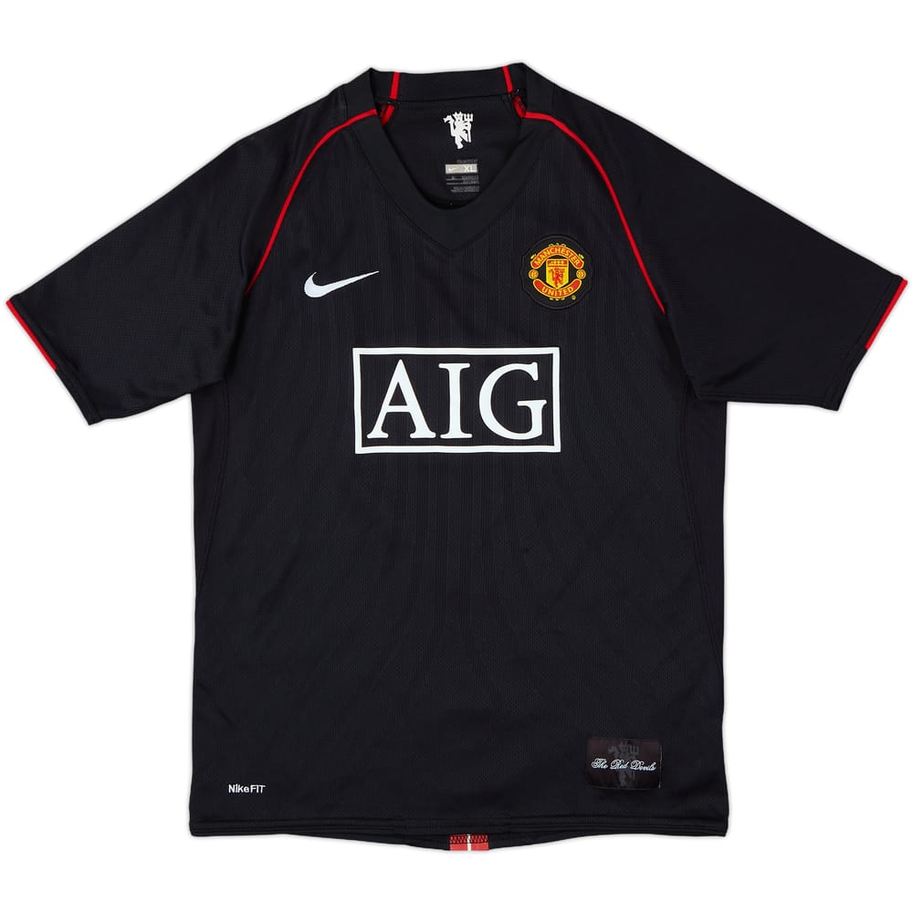 2007-08 Manchester United Away Shirt - 8/10 - (XL.Boys)