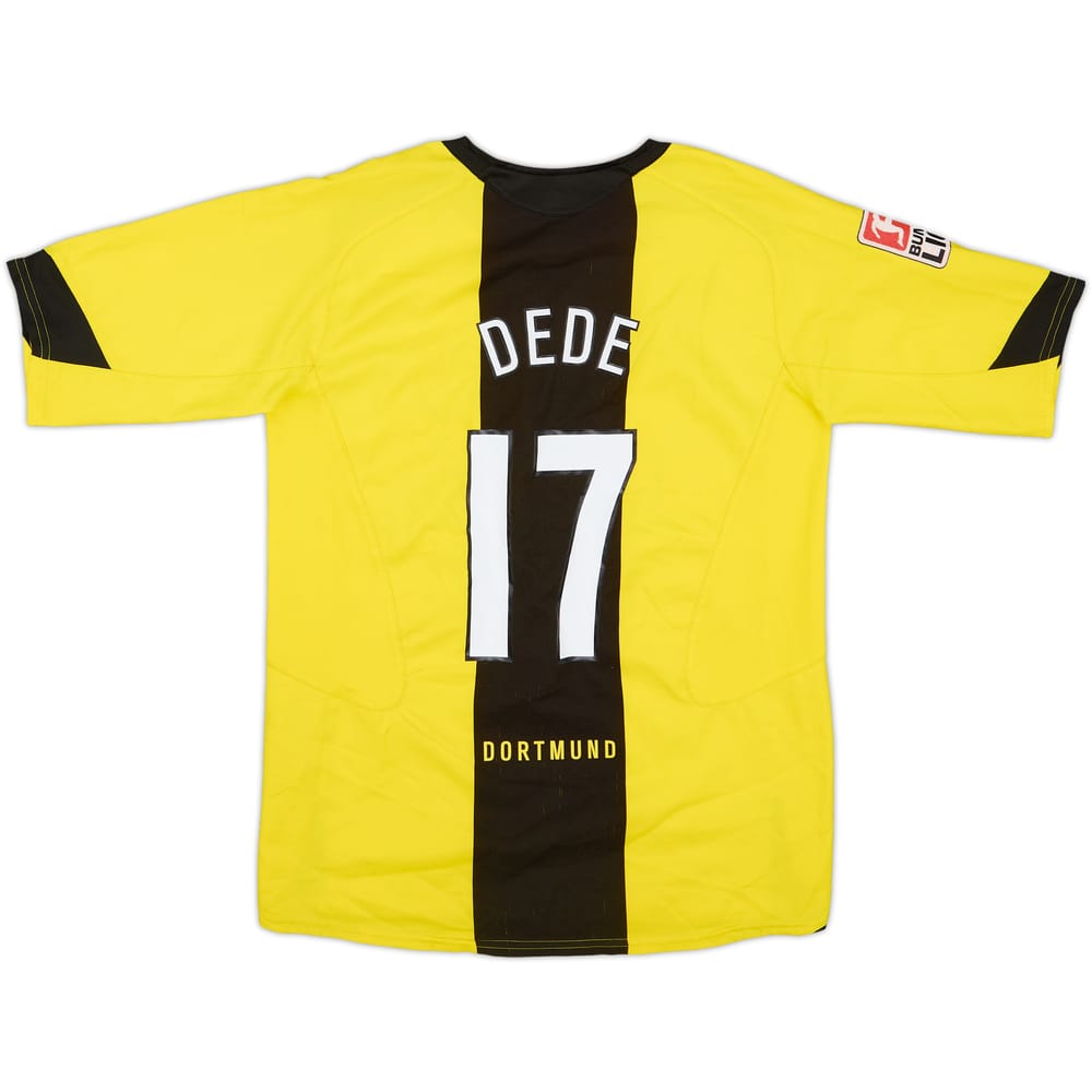 2005-06 Borussia Dortmund Home Shirt Dede #17 - 7/10 - (XL.Boys)