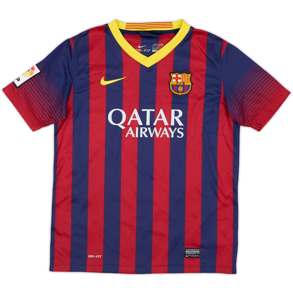 2013-14 Barcelona Home Shirt - 8/10 - (L.Boys)