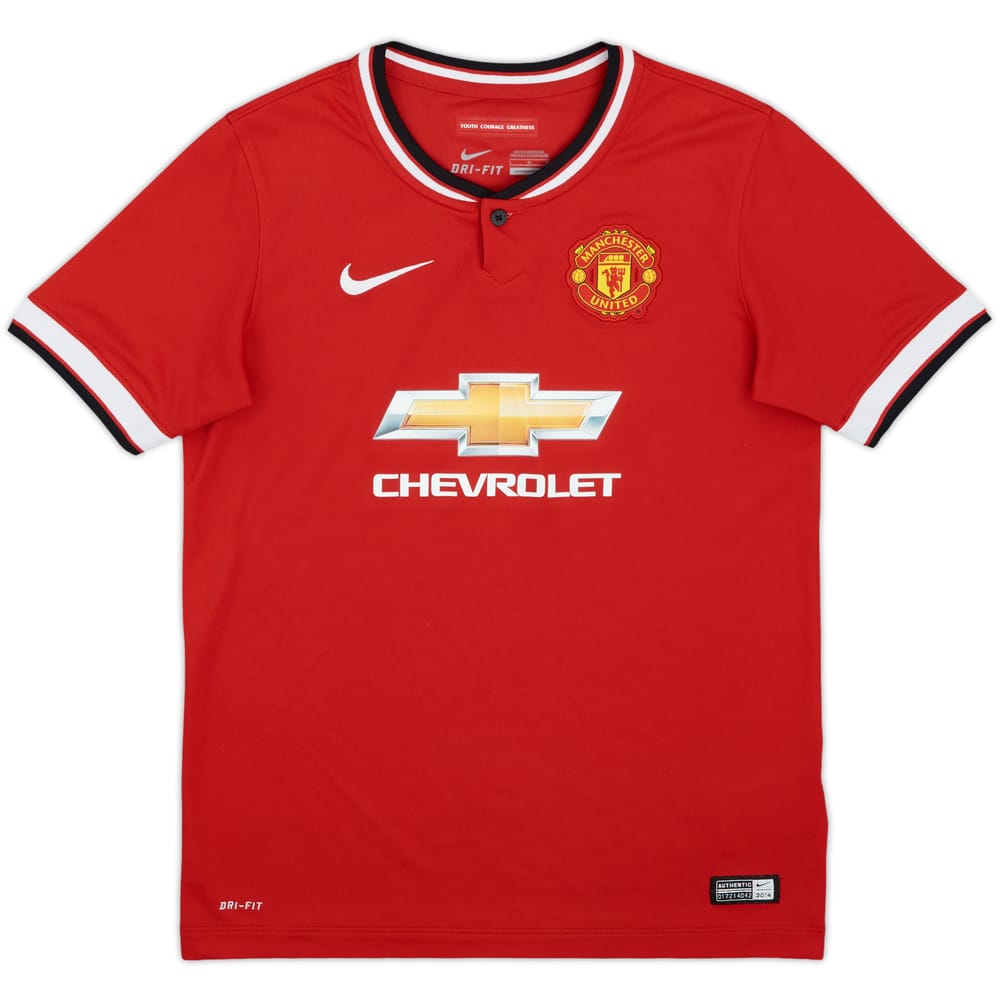 2014-15 Manchester United Home Shirt - 8/10 - (L.Boys)