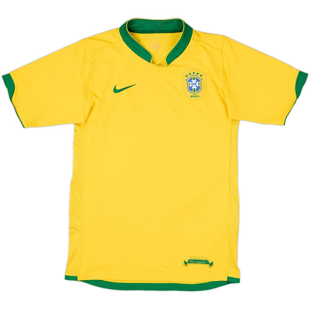 2006-08 Brazil Home Shirt - 7/10 - (XL.Boys)