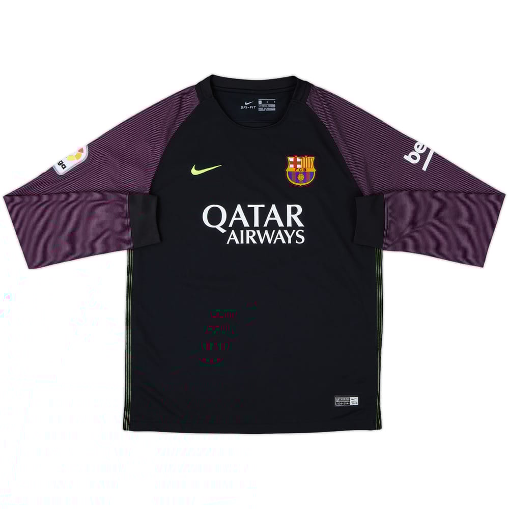 2016-17 Barcelona GK Shirt - 9/10 - (L.Boys)