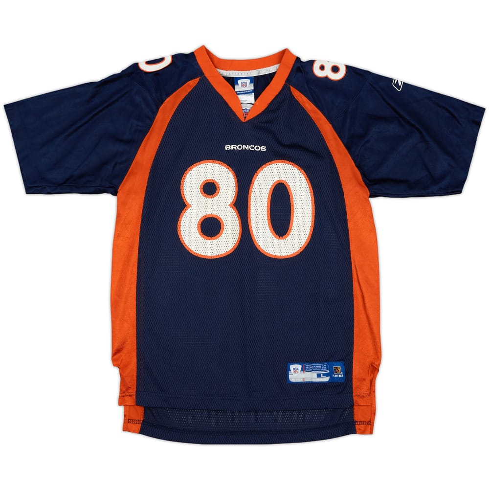 2005-06 Denver Broncos Smith #80 Reebok On Field Home Jersey - 8/10 - (L.Boys)