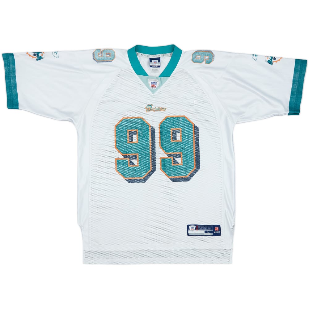 2007 Miami Dolphins Taylor #99 Reebok On Field Away Jersey - 4/10 - (L)