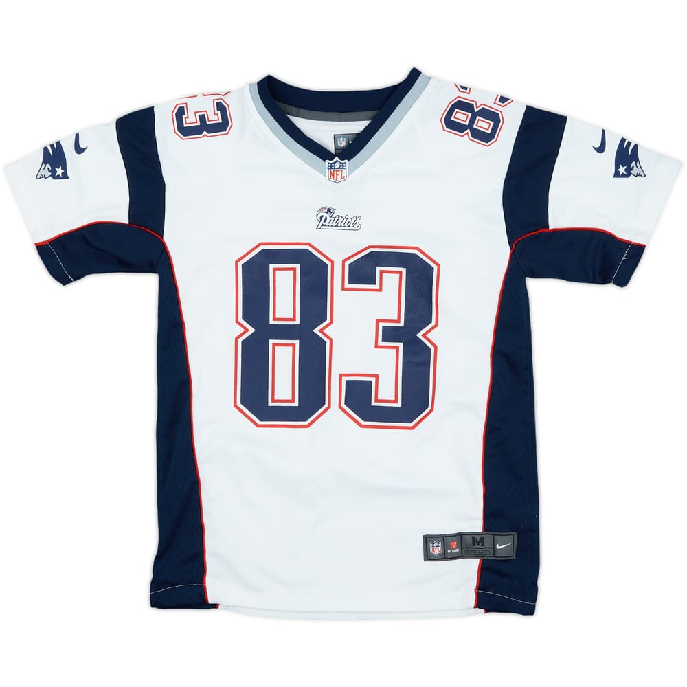 2012 New England Patriots Welker #83 Nike Game Away Jersey - 8/10 - (M.Boys)
