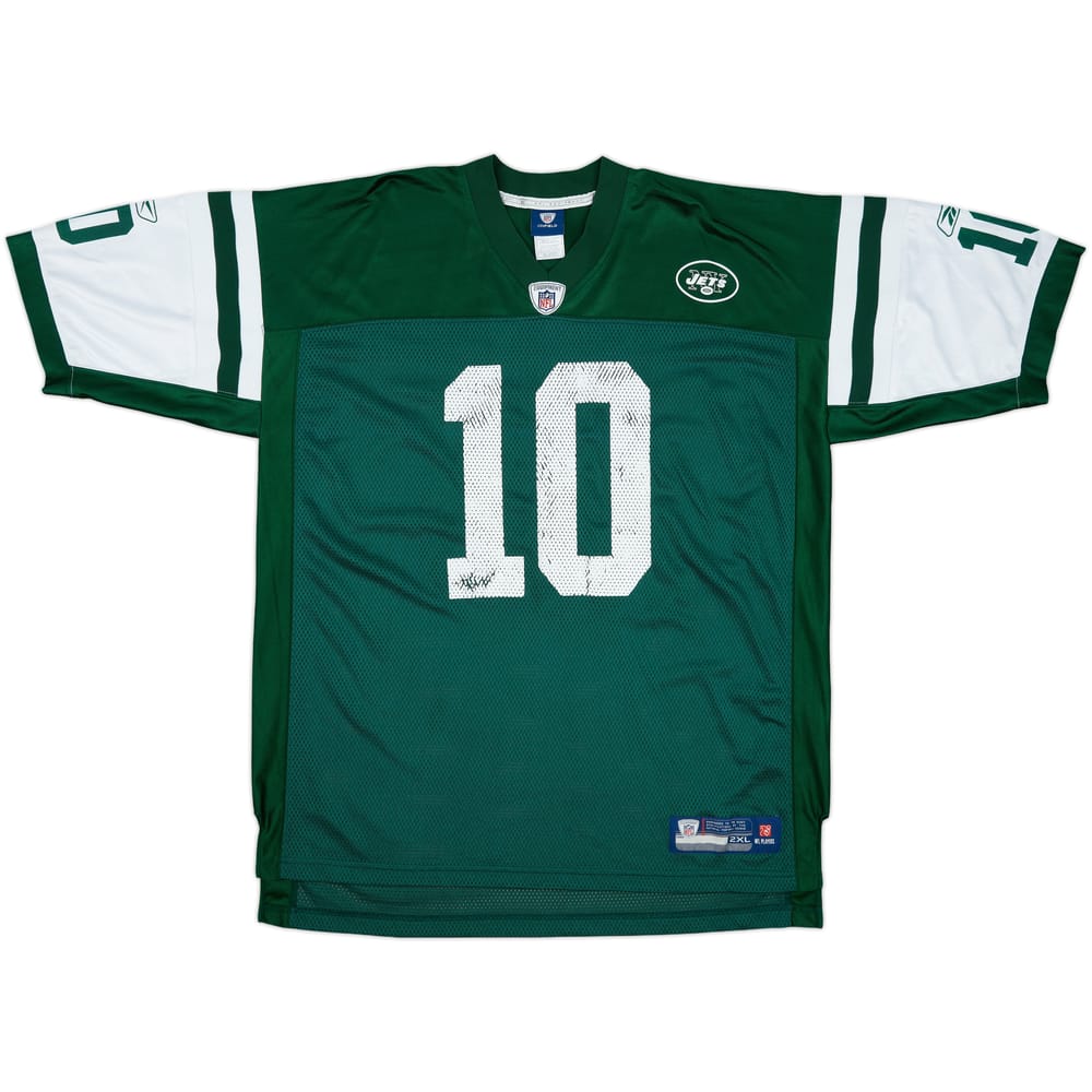 2010-11 New York Jets Holmes #10 Reebok On Field Home Jersey - 6/10 - (XXL)