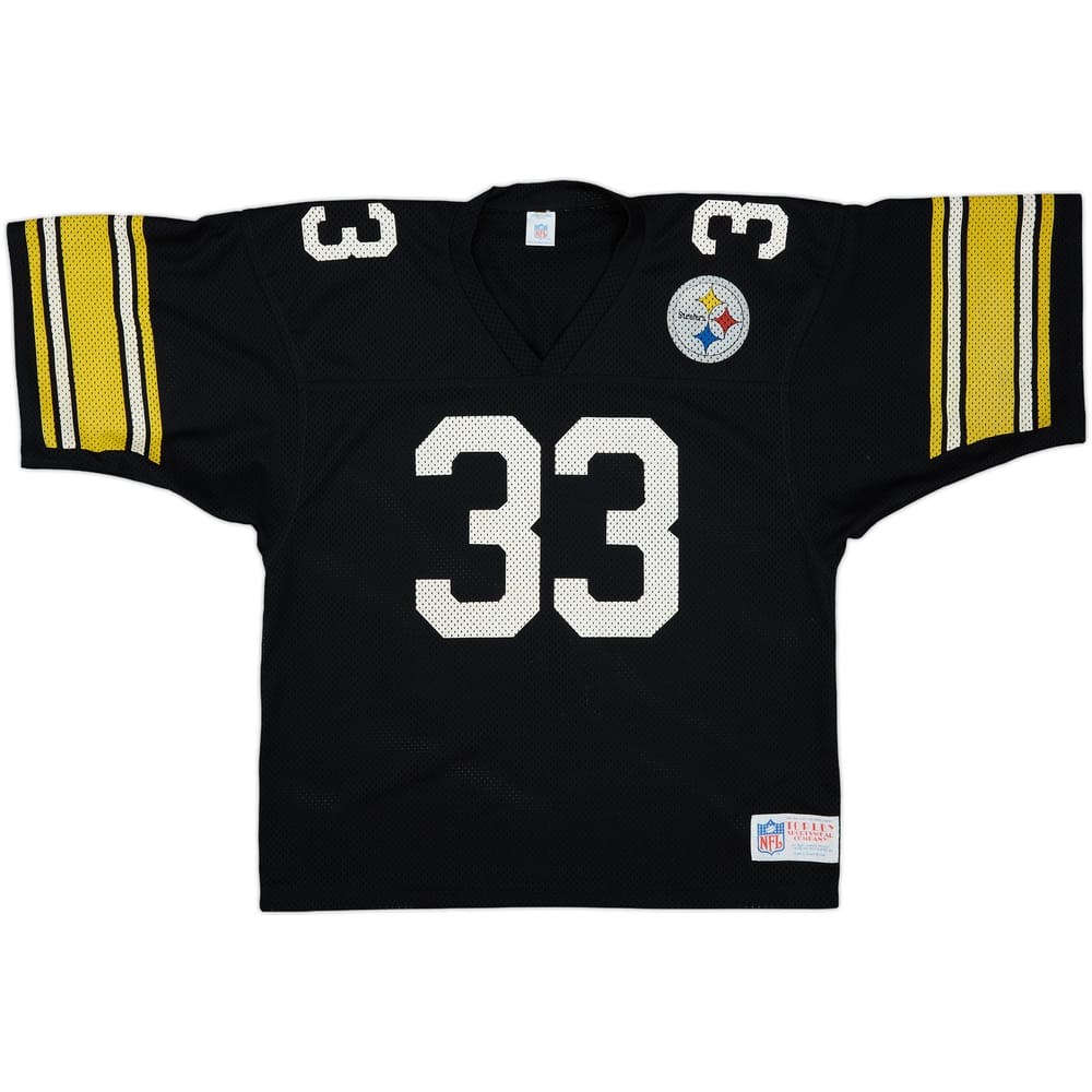 1990 Pittsburgh Steelers #33 Topley Sportswear Home Jersey - 7/10 - (L)