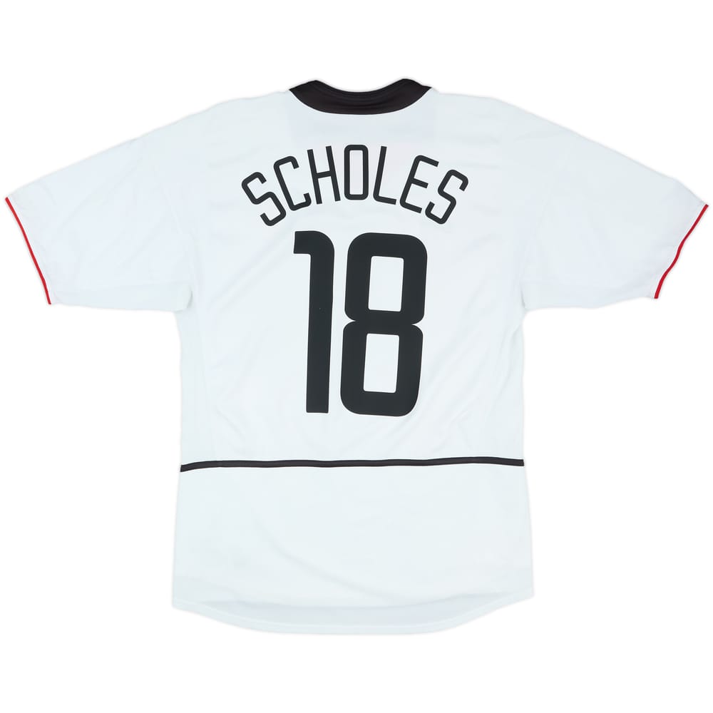 2002-03 Manchester United Away Shirt Scholes #18 - 6/10 - (M)