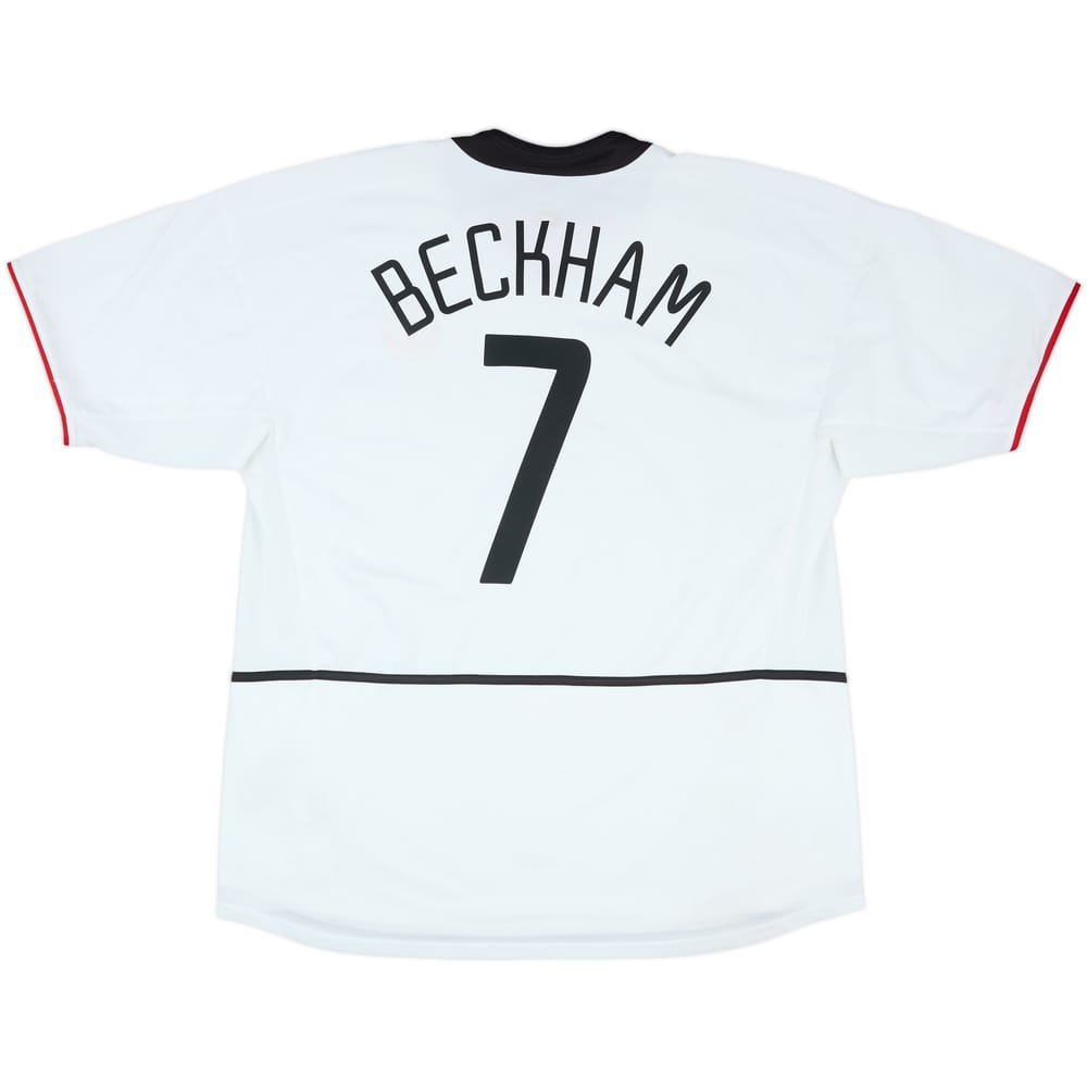 2002-03 Manchester United Away Shirt Beckham #7 - 6/10 - (XXL)
