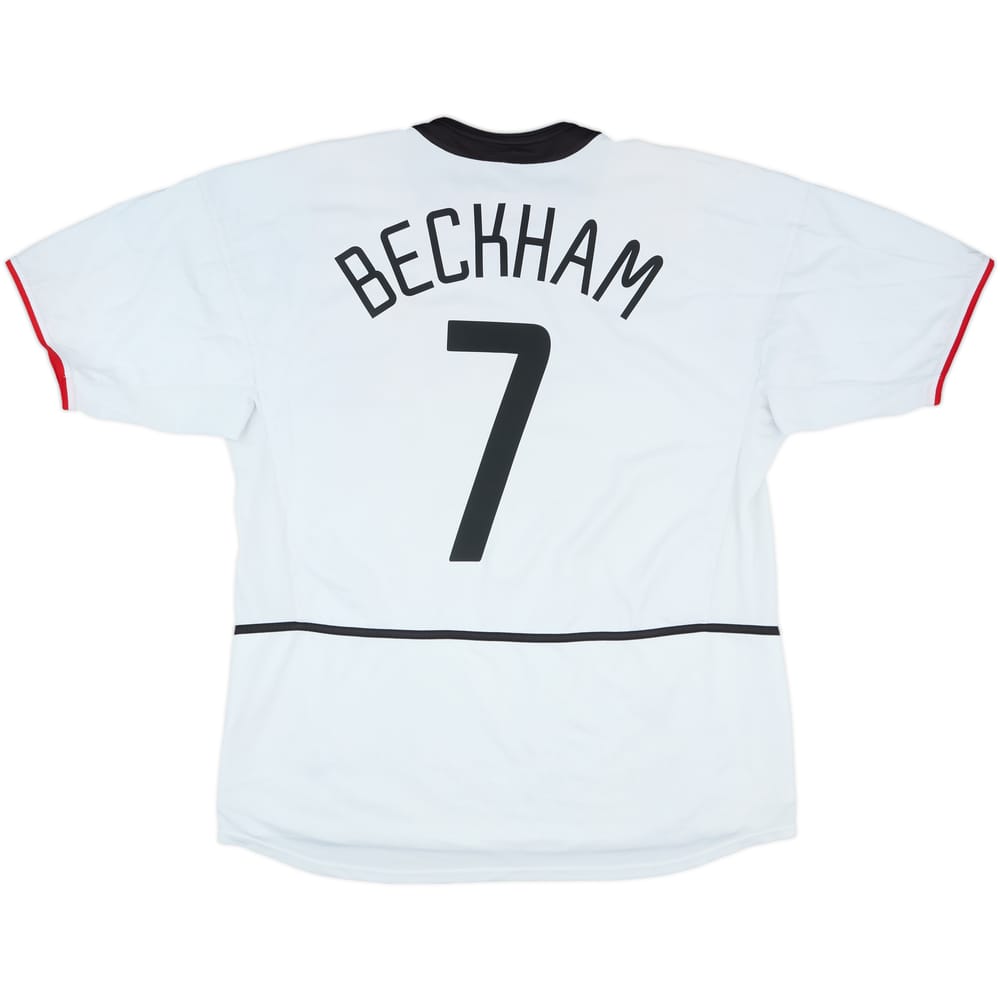 2002-03 Manchester United Away Shirt Beckham #7 - 7/10 - (XL)