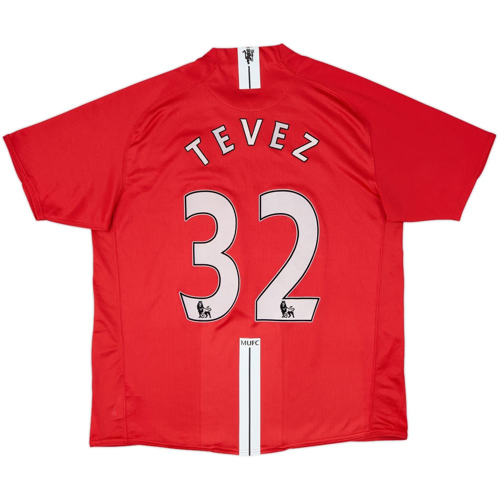 2007-09 Manchester United Home Shirt Tevez #32 - 5/10 - (XL)