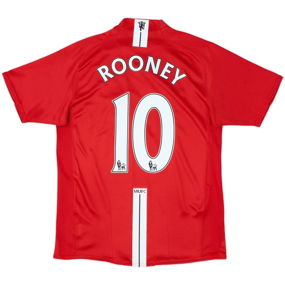 2007-09 Manchester United Home Shirt Rooney #10 - 6/10 - (S)