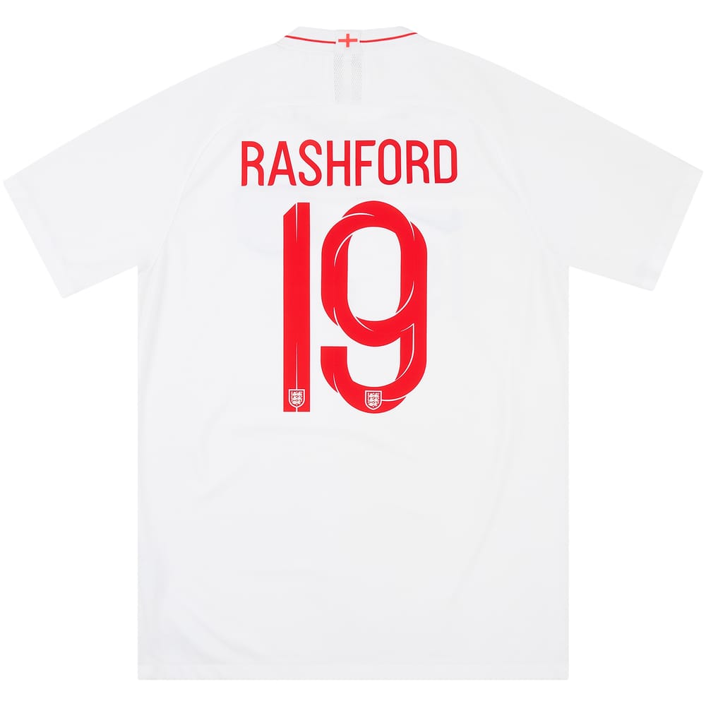 2018-19 England Home Shirt Rashford #19 - 6/10 - (L)