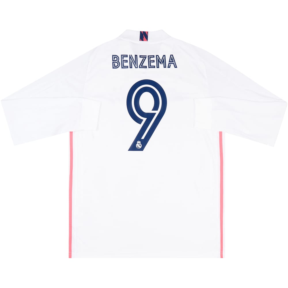 2020-21 Real Madrid Home L/S Shirt Benzema #9
