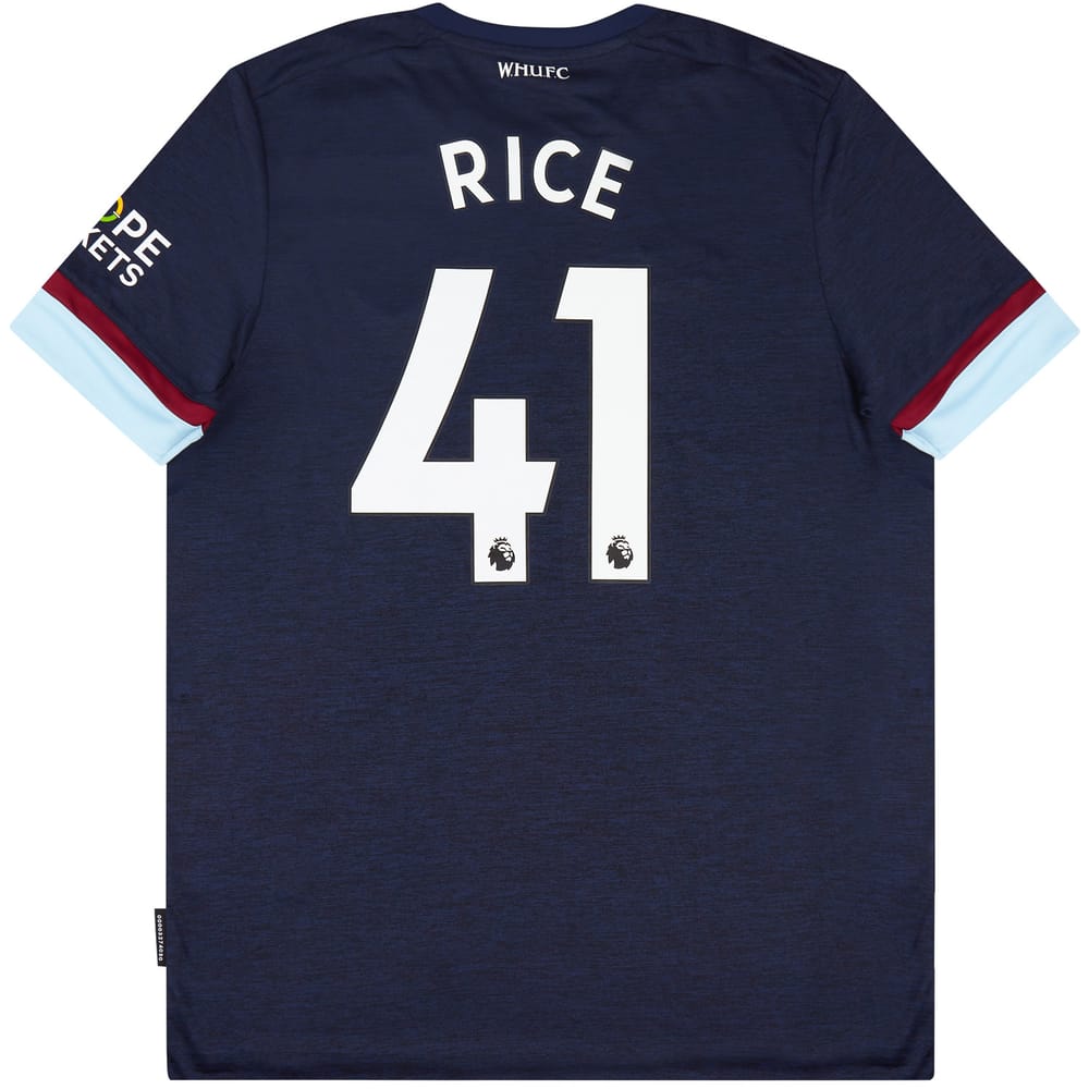 2021-22 West Ham Third Shirt Rice #41