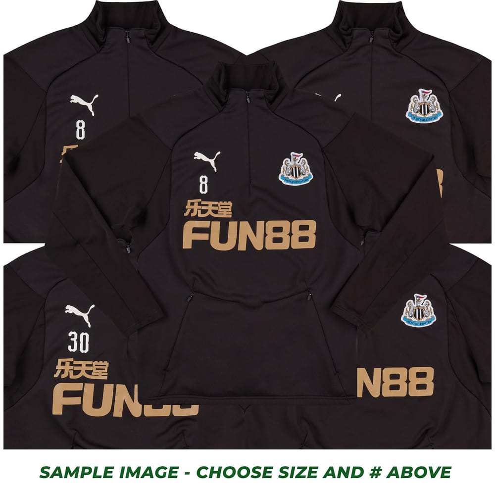 2018-19 Newcastle Player Worn 1/2 Zip Training Top # (Very Good) L