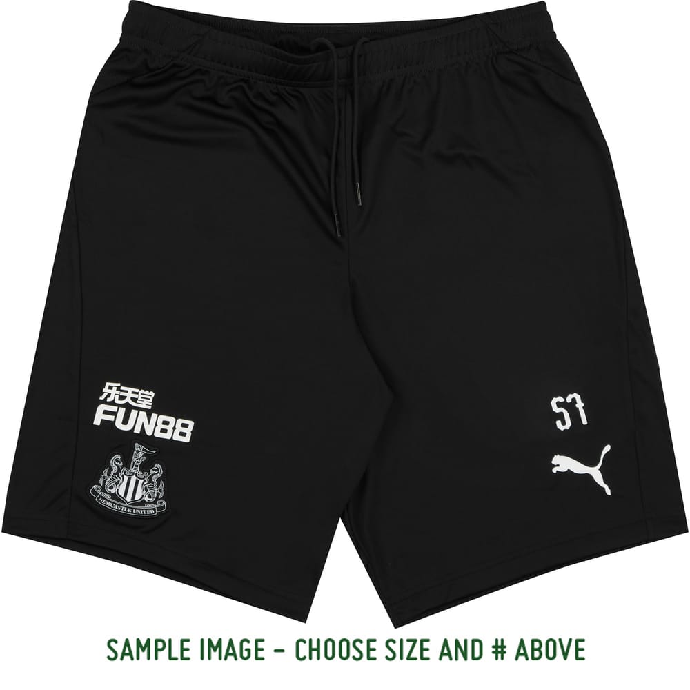 2019-20 Newcastle Player Worn Training Shorts # (Excellent) M