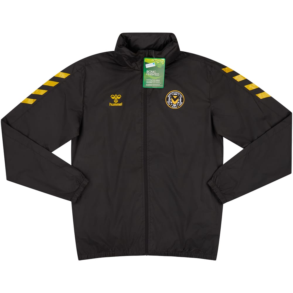 2021-22 Newport County Hummel Training Rain Jacket - NEW