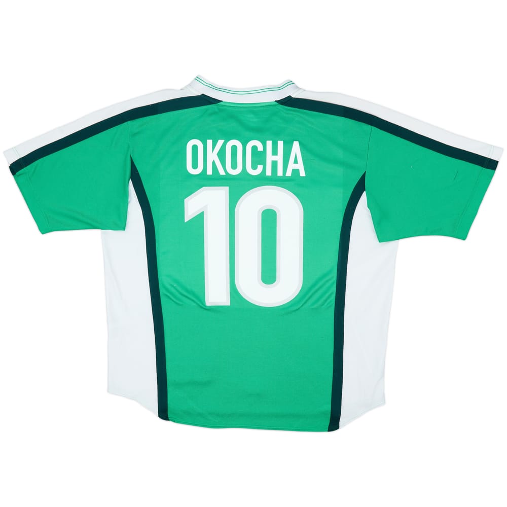 1998-00 Nigeria Home Shirt Okocha #10 - 8/10 - (XXL)