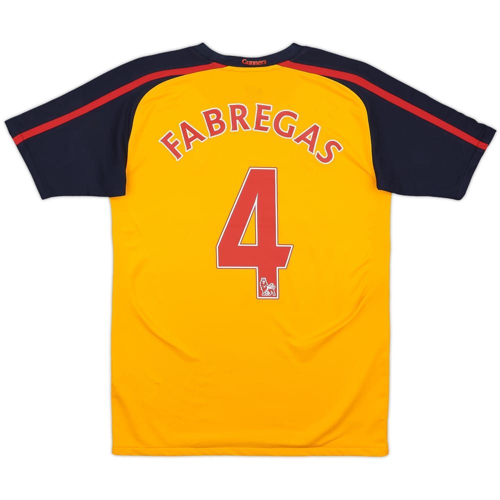 2008-09 Arsenal Away Shirt Fabregas #4 - 8/10 - (XL.Boys)