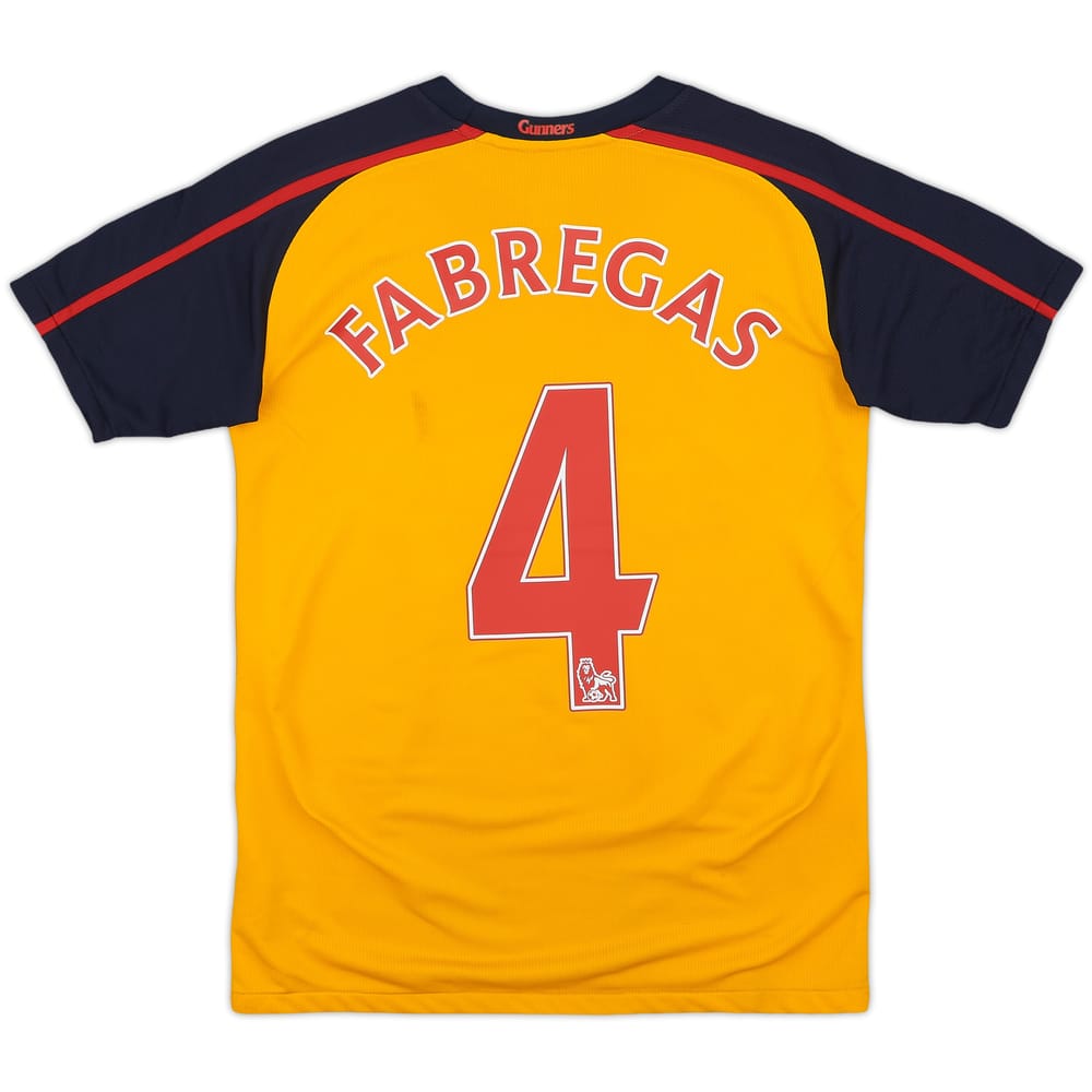 2008-09 Arsenal Away Shirt Fabregas #4 - 6/10 - (L.Boys)