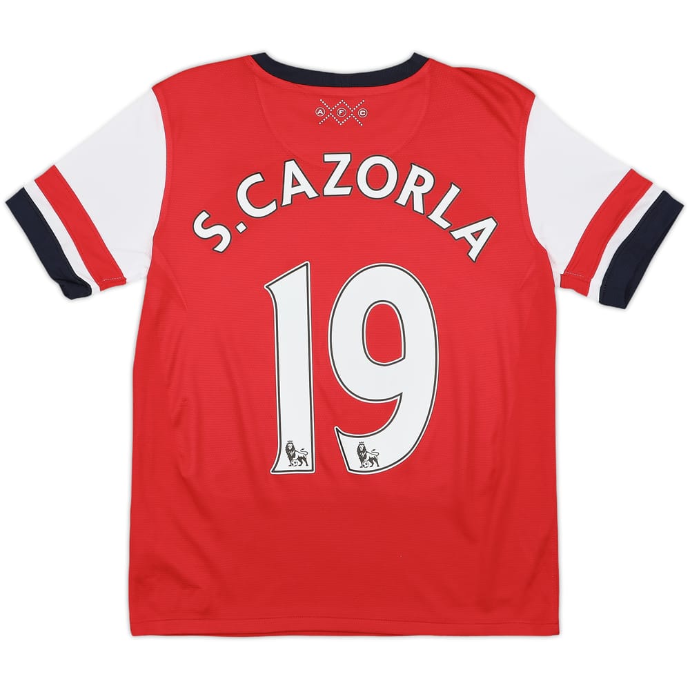 2012-14 Arsenal Home Shirt S.Cazorla #19 - 8/10 - (L.Boys)