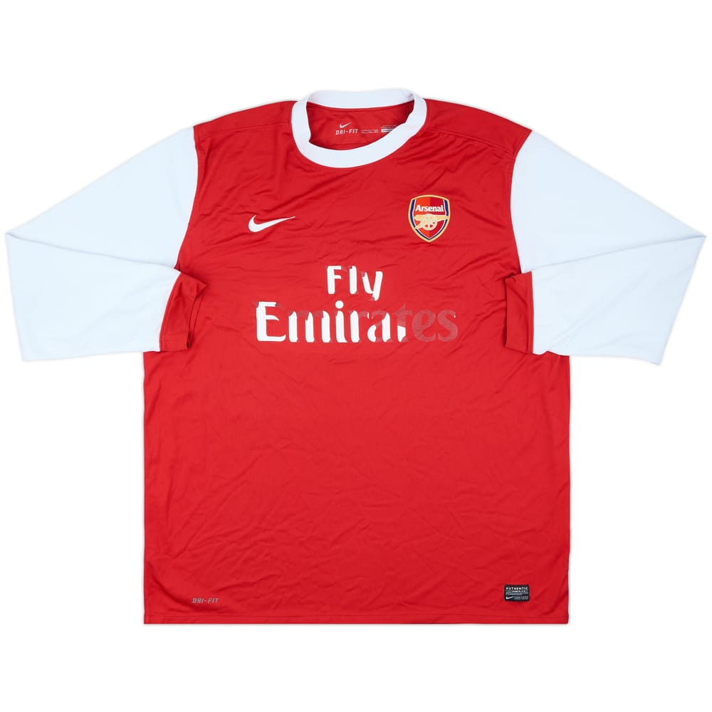2010-11 Arsenal Home L/S Shirt - 4/10 - (XXL)