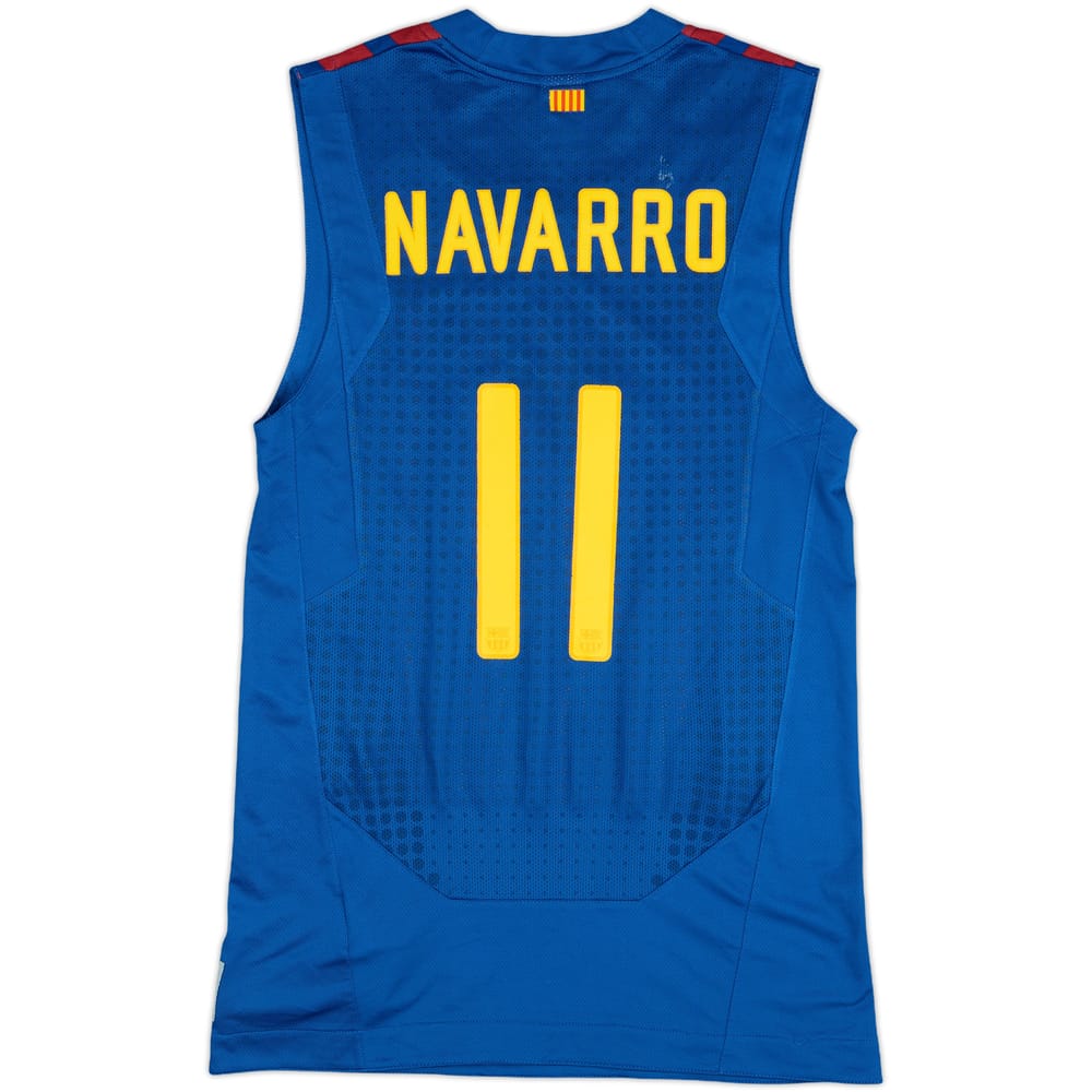 2011-12 FC Barcelona Basquet Home Jersey Navarro #11 - 5/10 - (S)