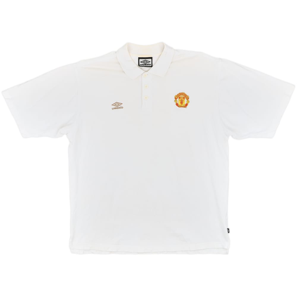 1999-00 Manchester United Umbro Polo Shirt - 8/10 - (XL)