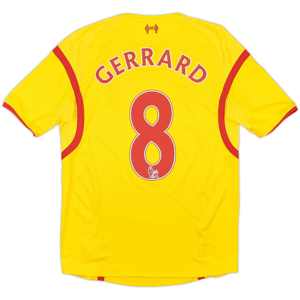 2014-15 Liverpool Away Shirt Gerrard #8 - 9/10 - (XL.Boys)
