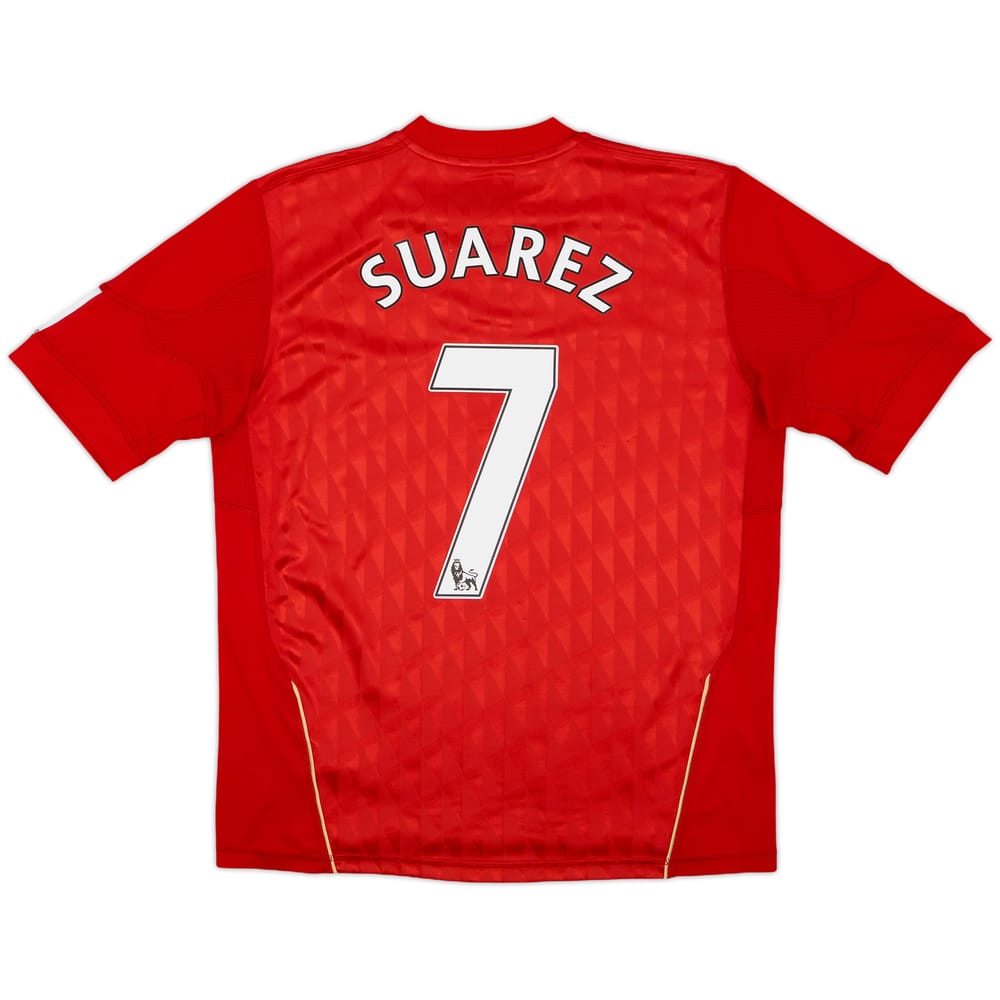2010-12 Liverpool Home Shirt Suarez #7 - 8/10 - (XL.Boys)