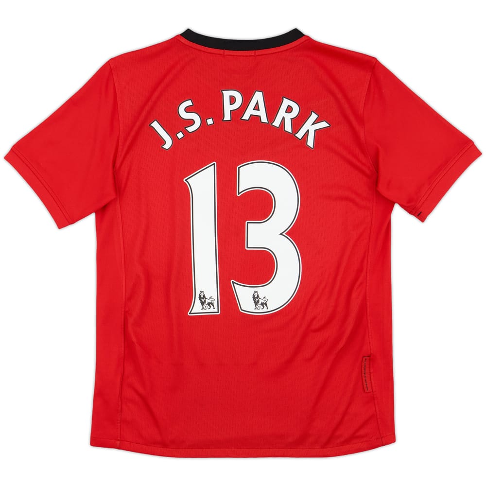 2009-10 Manchester United Home Shirt J.S.Park #13 - 7/10 - (L.Boys)