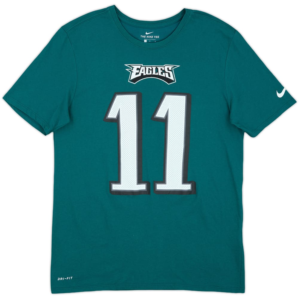 2018 Philadelphia Eagles Wentz #11 Nike Tee - 9/10 - (L)