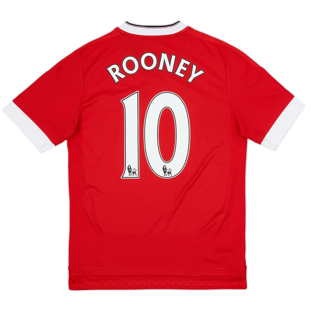 2015-16 Manchester United Home Shirt Rooney #10 - 8/10 - (XL.Boys)