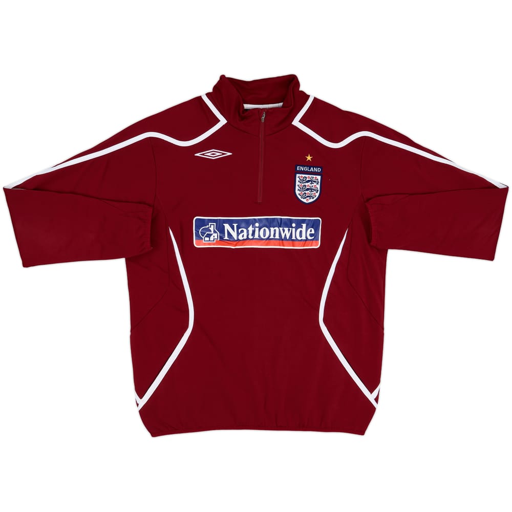 2007-09 England Umbro 1/4 Zip Drill Top - 8/10 - (L)