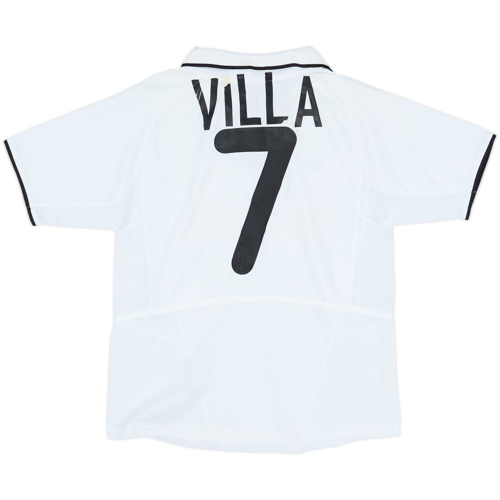 2002-03 Valencia Home Shirt Villa #7 - 5/10 - (S.Boys)