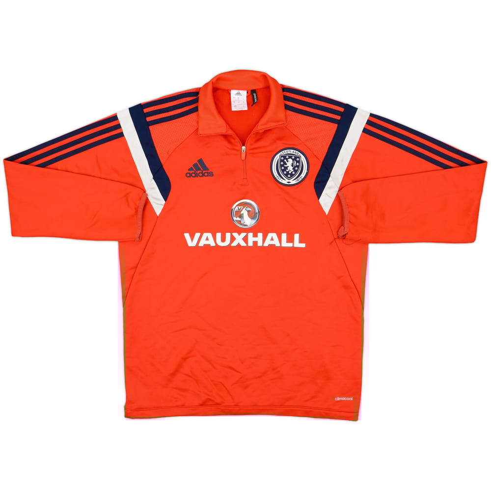 2014-15 Scotland adidas 1/4 Zip Drill Top - 6/10 - (M)