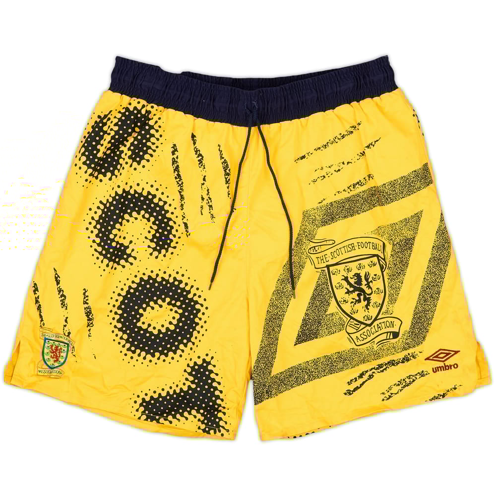 1990-92 Scotland Umbro Leisure Shorts - 7/10 - (L)